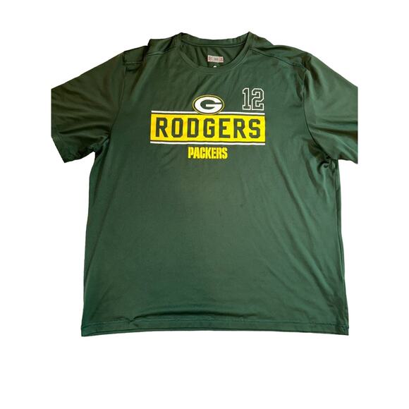 Greenbay Packers Football Shirt Men's 2XL NFL Team Apparel Rodgers #12 - Picture 1 of 11